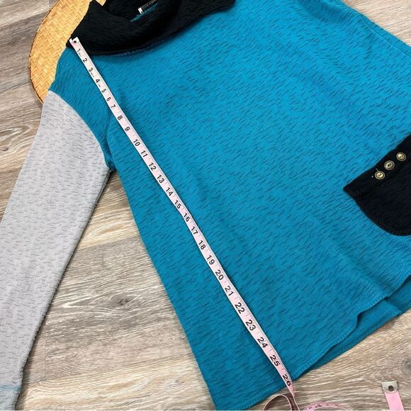 Margaret winters lagenlook art to wear colorblock sweater Women’s Size M - Picture 5 of 9